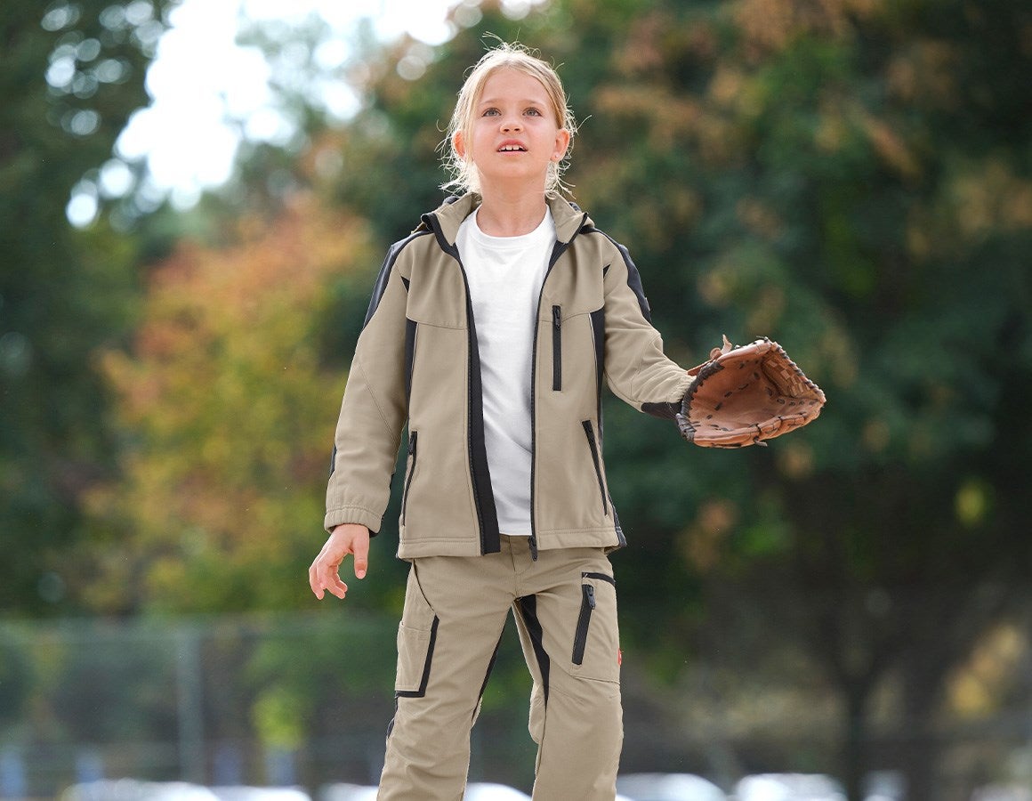Additional image 1 Softshell jacket e.s.vision, children’s clay/black