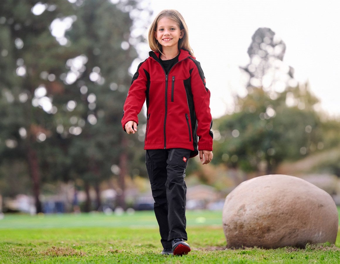 Additional image 1 Softshell jacket e.s.vision, children’s red/black