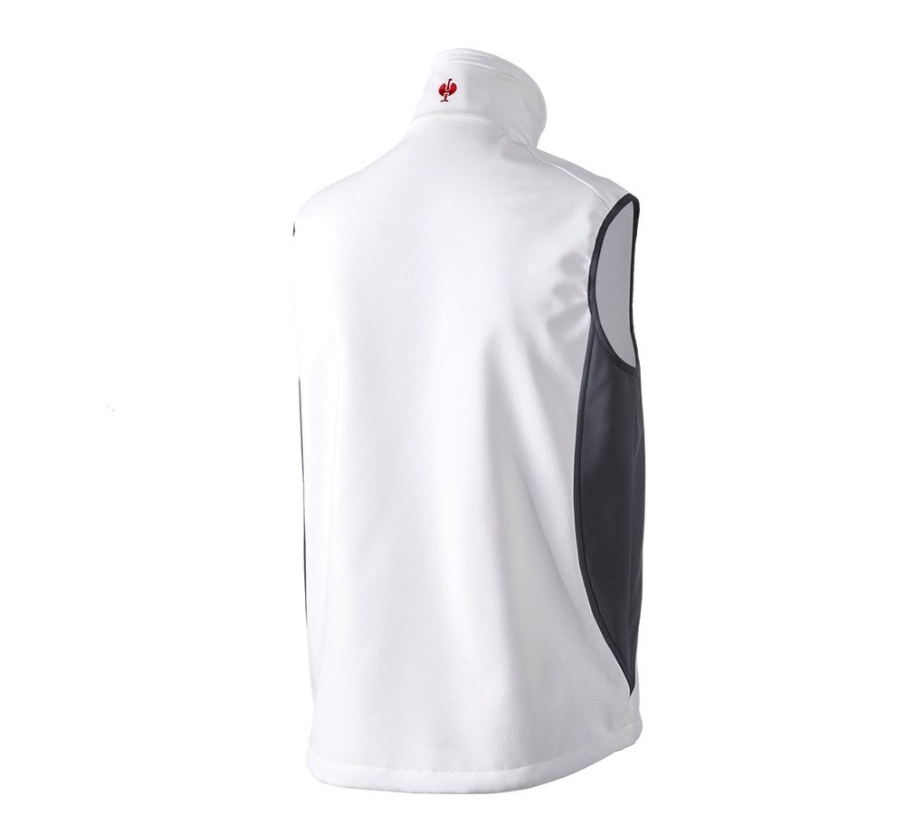 Secondary image Softshell bodywarmer dryplexx® softlight white/grey