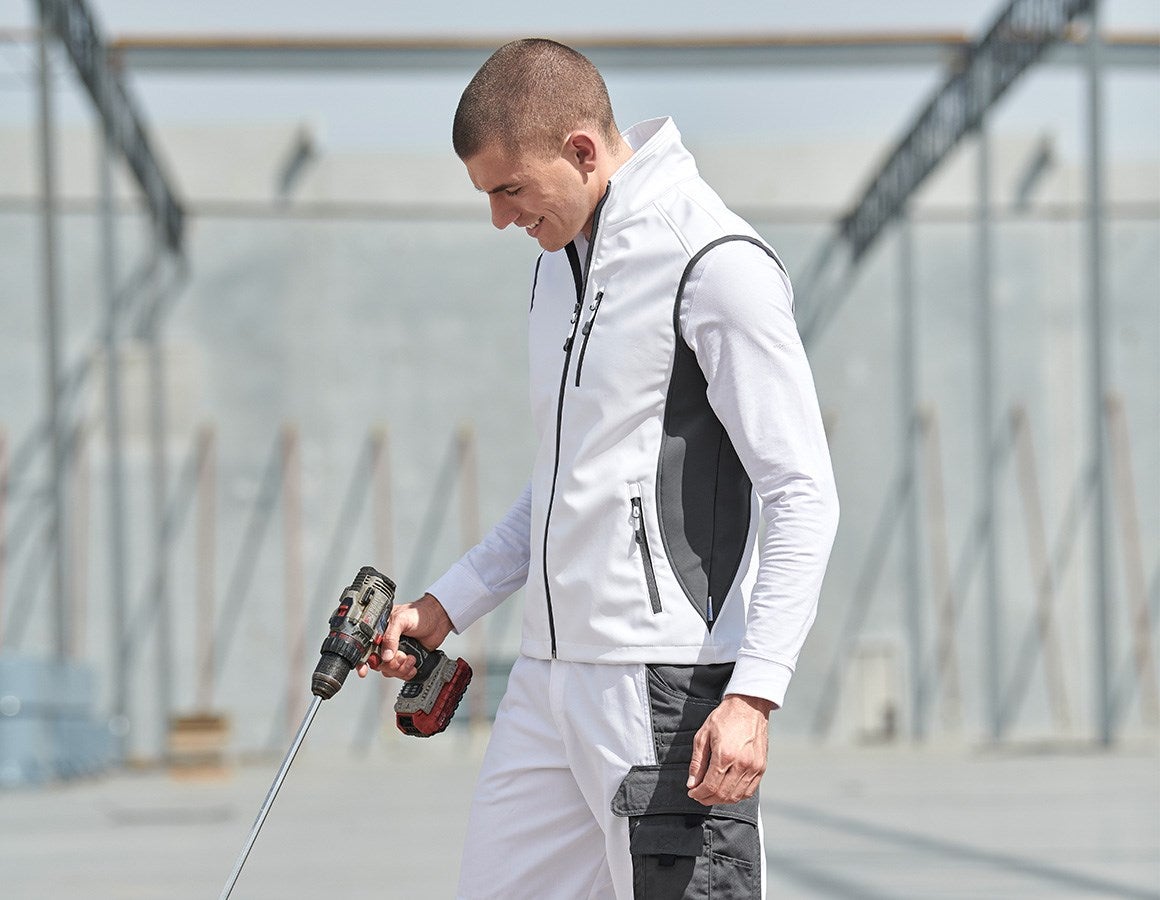 Additional image 1 Softshell bodywarmer dryplexx® softlight white/grey