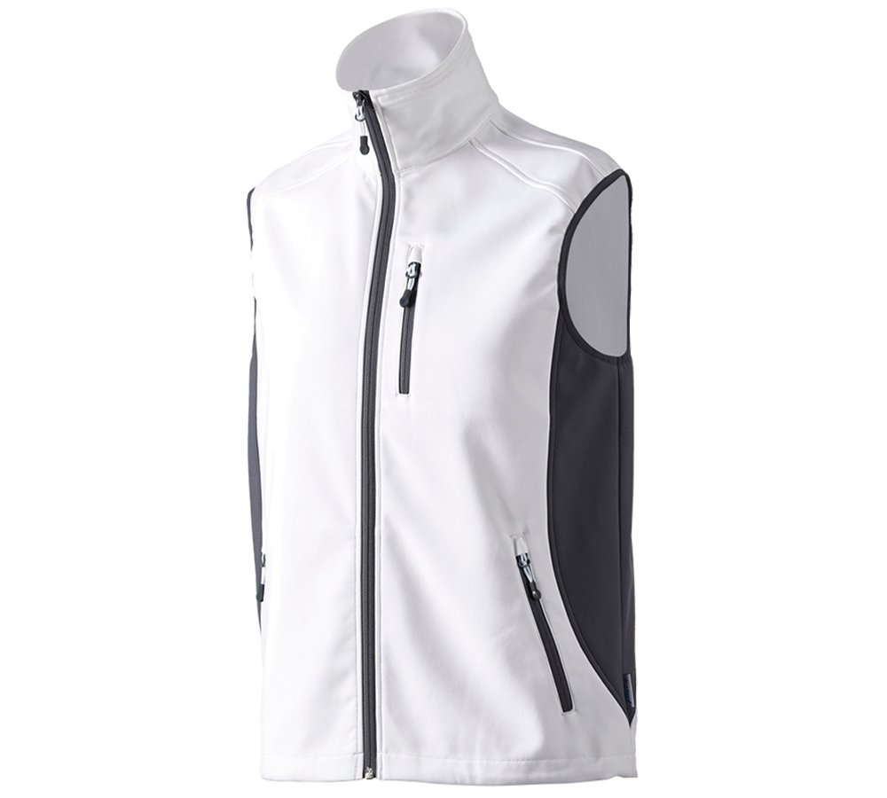 Primary image Softshell bodywarmer dryplexx® softlight white/grey