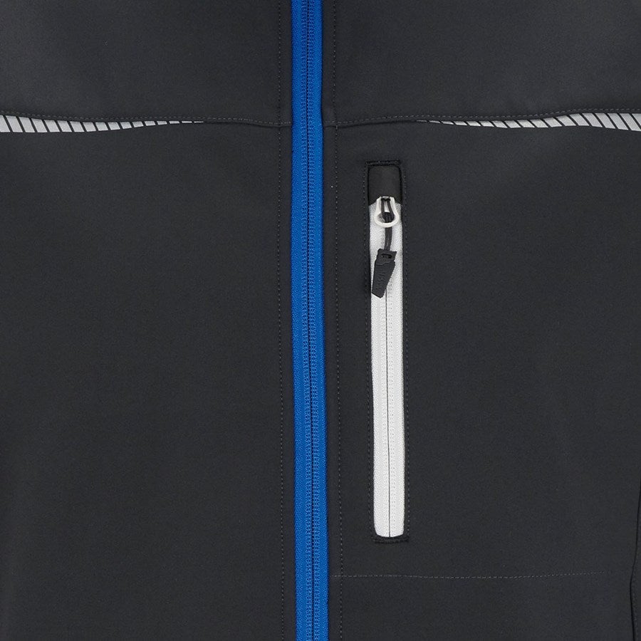 Detailed image Softshell bodywarmer e.s.motion 2020 graphite/gentianblue