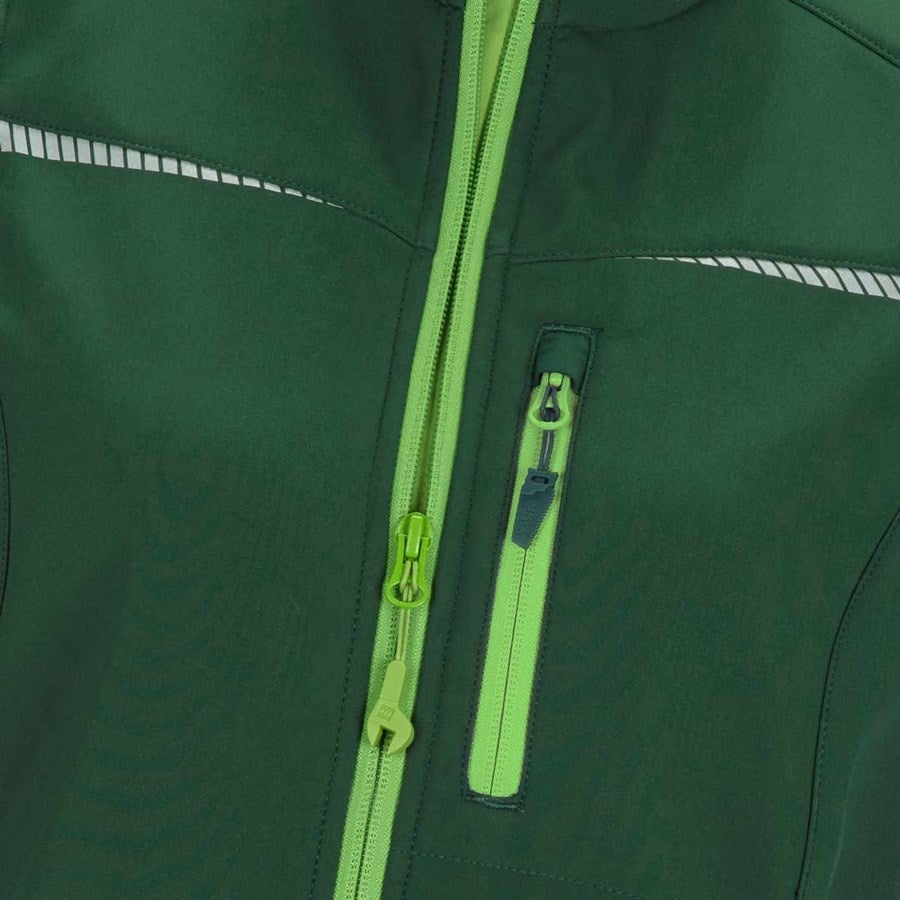 Detailed image Softshell bodywarmer e.s.motion 2020, ladies' green/seagreen