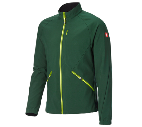 Primary image Softshell jacket e.s.ambition green/high-vis yellow
