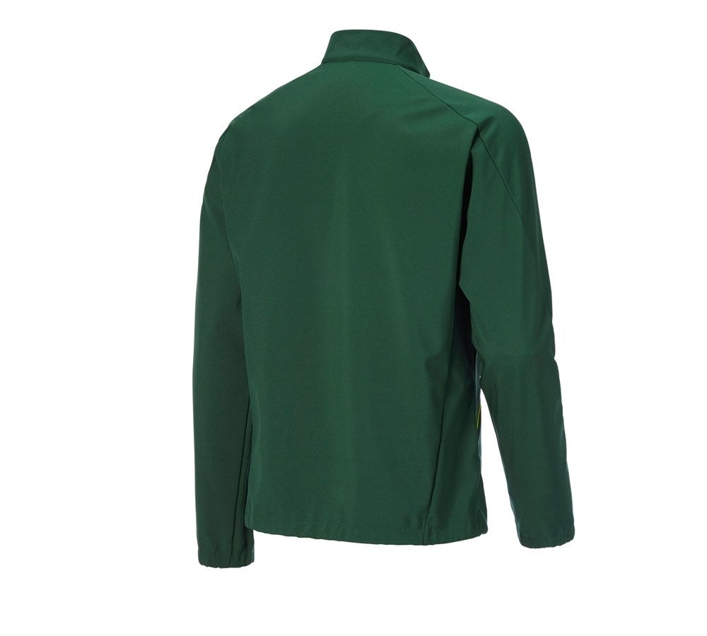 Secondary image Softshell jacket e.s.ambition green/high-vis yellow