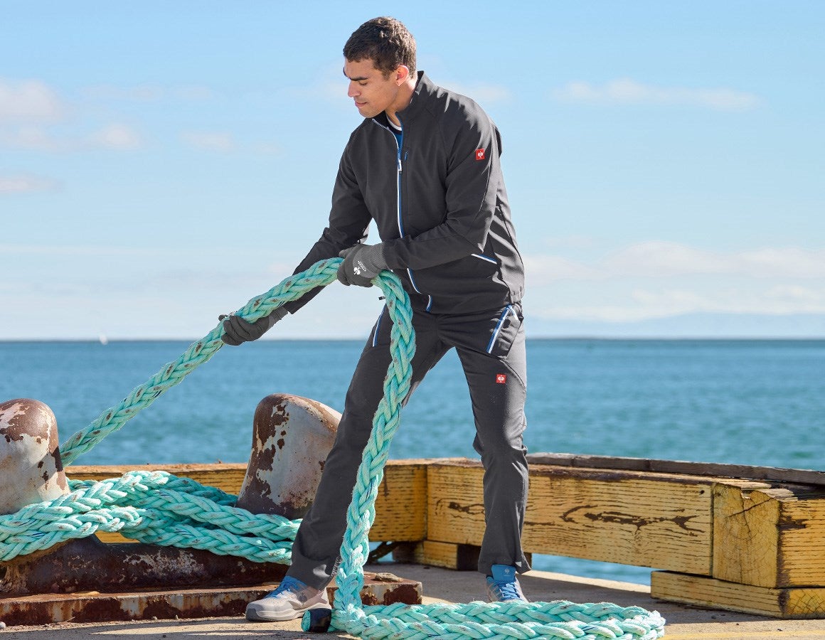Additional image 3 Softshell jacket e.s.ambition graphite/gentianblue