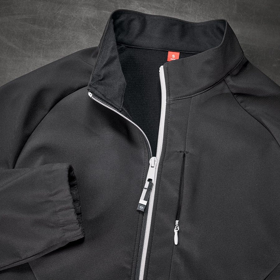 Detailed image Softshell jacket e.s.ambition black/platinum