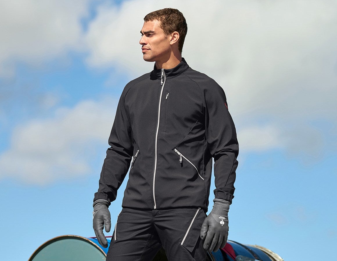 Main action image Softshell jacket e.s.ambition black/platinum