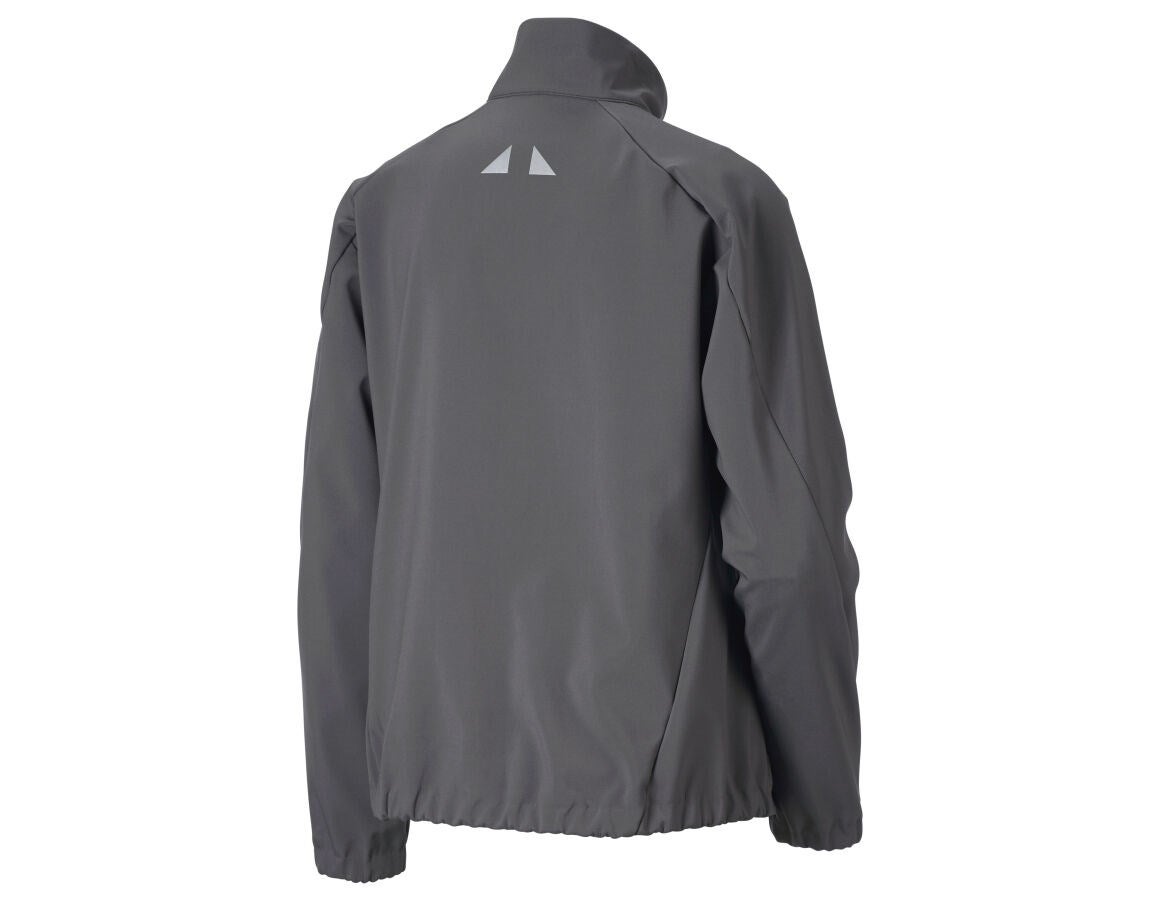 Secondary image Softshell jacket e.s.ambition, ladies' anthracite/high-vis yellow