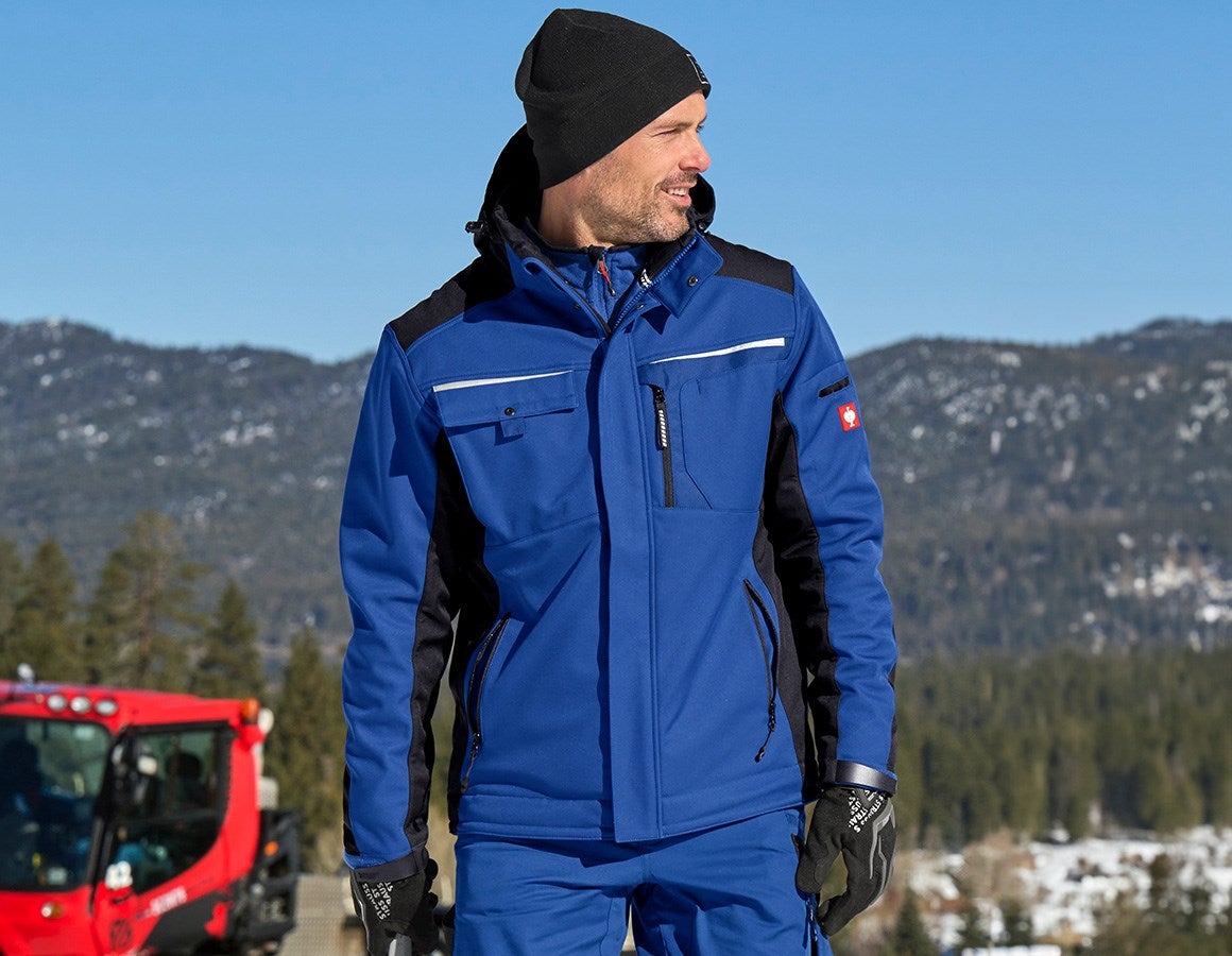 Main action image Softshell jacket e.s.motion royalblue/black