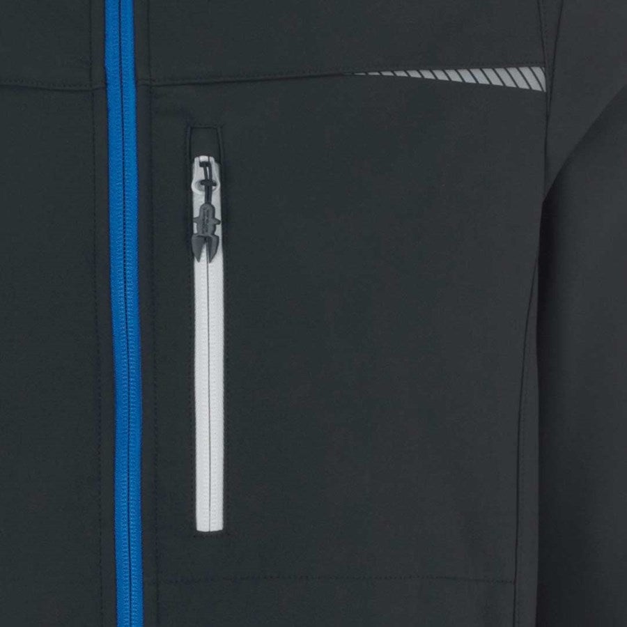 Detailed image Softshell jacket e.s.motion 2020 graphite/gentianblue