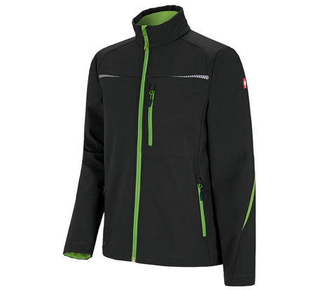 Primary image Softshell jacket e.s.motion 2020 black/seagreen