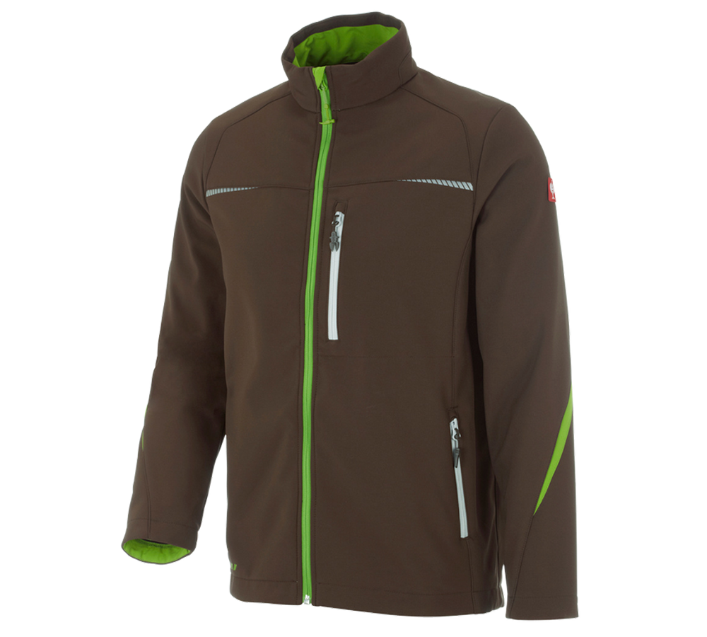 Primary image Softshell jacket e.s.motion 2020 chestnut/seagreen