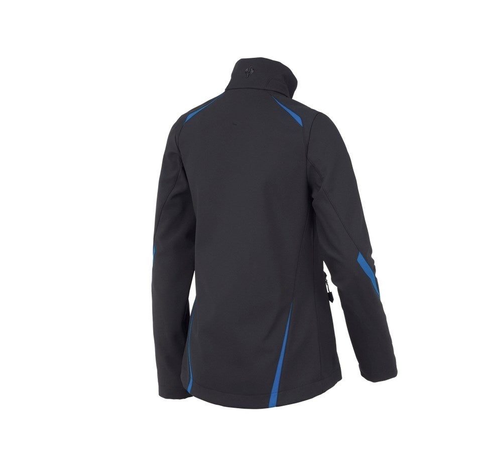 Secondary image Softshell jacket e.s.motion 2020, ladies' graphite/gentianblue