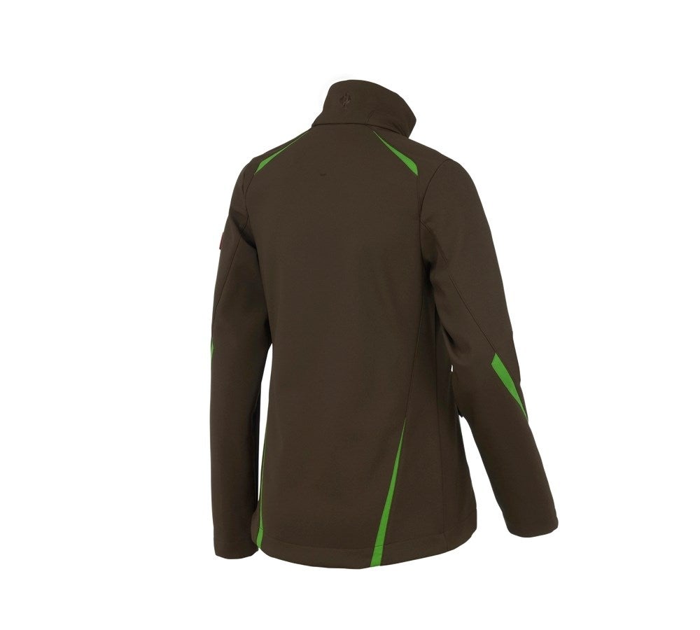 Secondary image Softshell jacket e.s.motion 2020, ladies' chestnut/seagreen