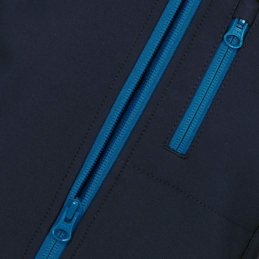 Detailed image Softshell jacket e.s.motion 2020, children's navy/atoll