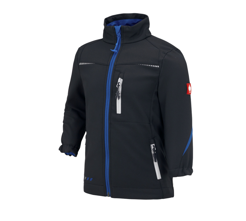 Primary image Softshell jacket e.s.motion 2020, children's graphite/gentianblue