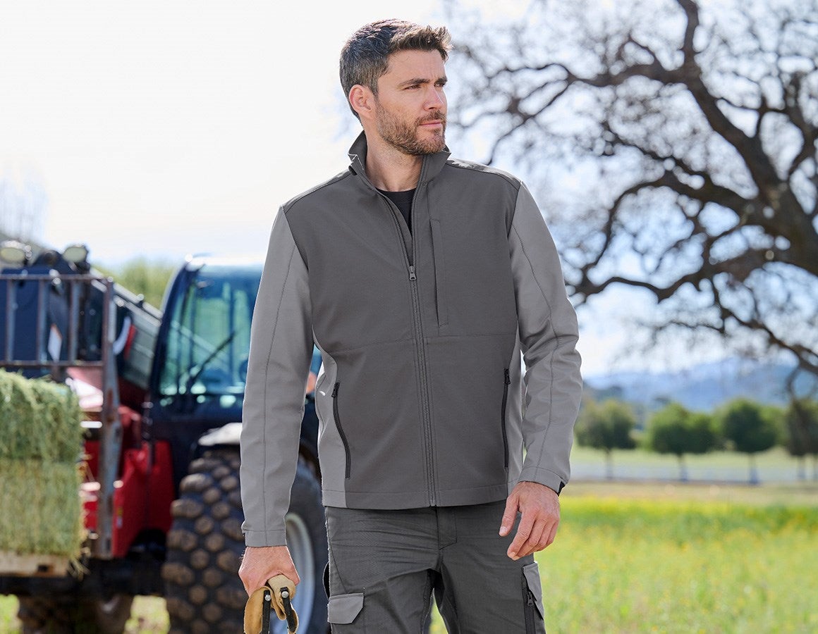 Additional image 7 Softshell jacket e.s.trail pure carbongrey/basaltgrey