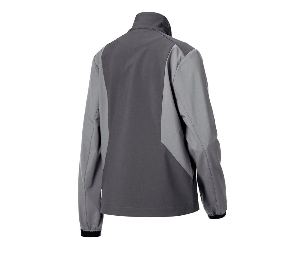 Secondary image Softshell jacket e.s.trail pure, ladies' carbongrey/basaltgrey
