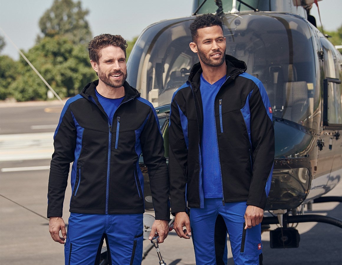 Additional image 1 Softshell jacket e.s.vision black/royalblue