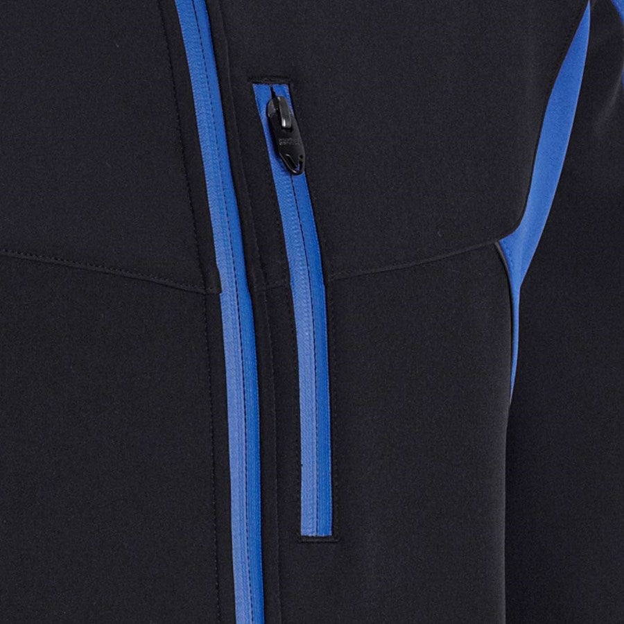 Detailed image Softshell jacket e.s.vision black/royalblue