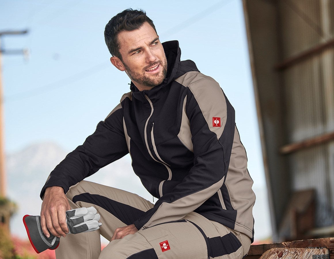 Additional image 1 Softshell jacket e.s.vision black/clay