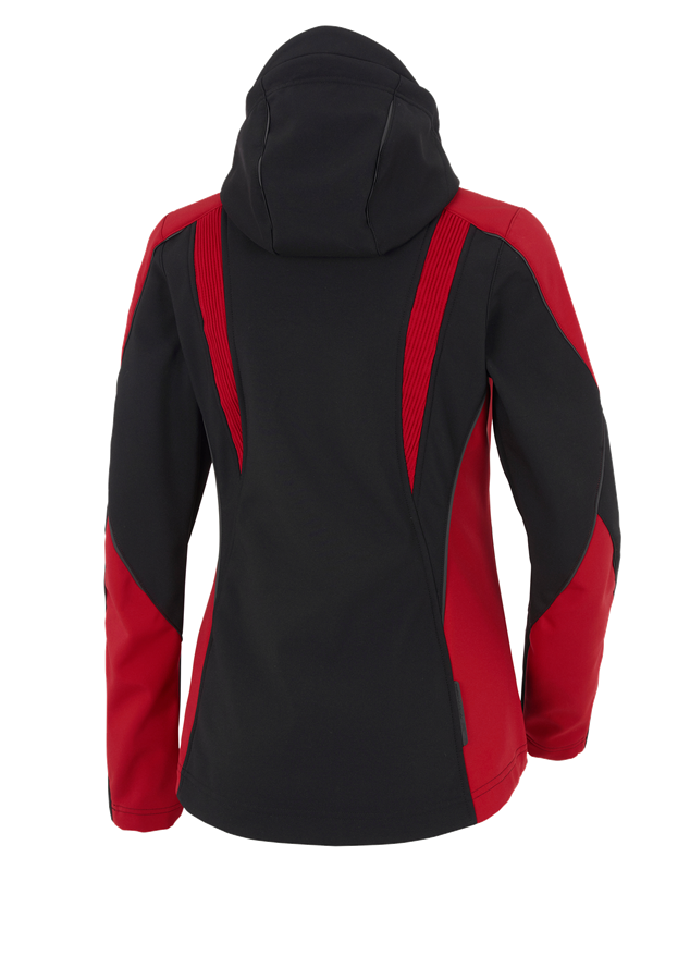 Secondary image Softshell jacket e.s.vision, ladies' black/red