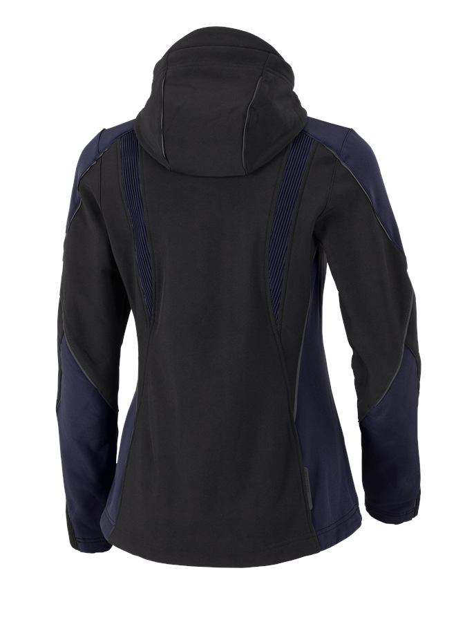 Secondary image Softshell jacket e.s.vision, ladies' black/pacific
