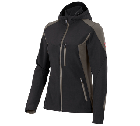 Primary image Softshell jacket e.s.vision, ladies' black/stone