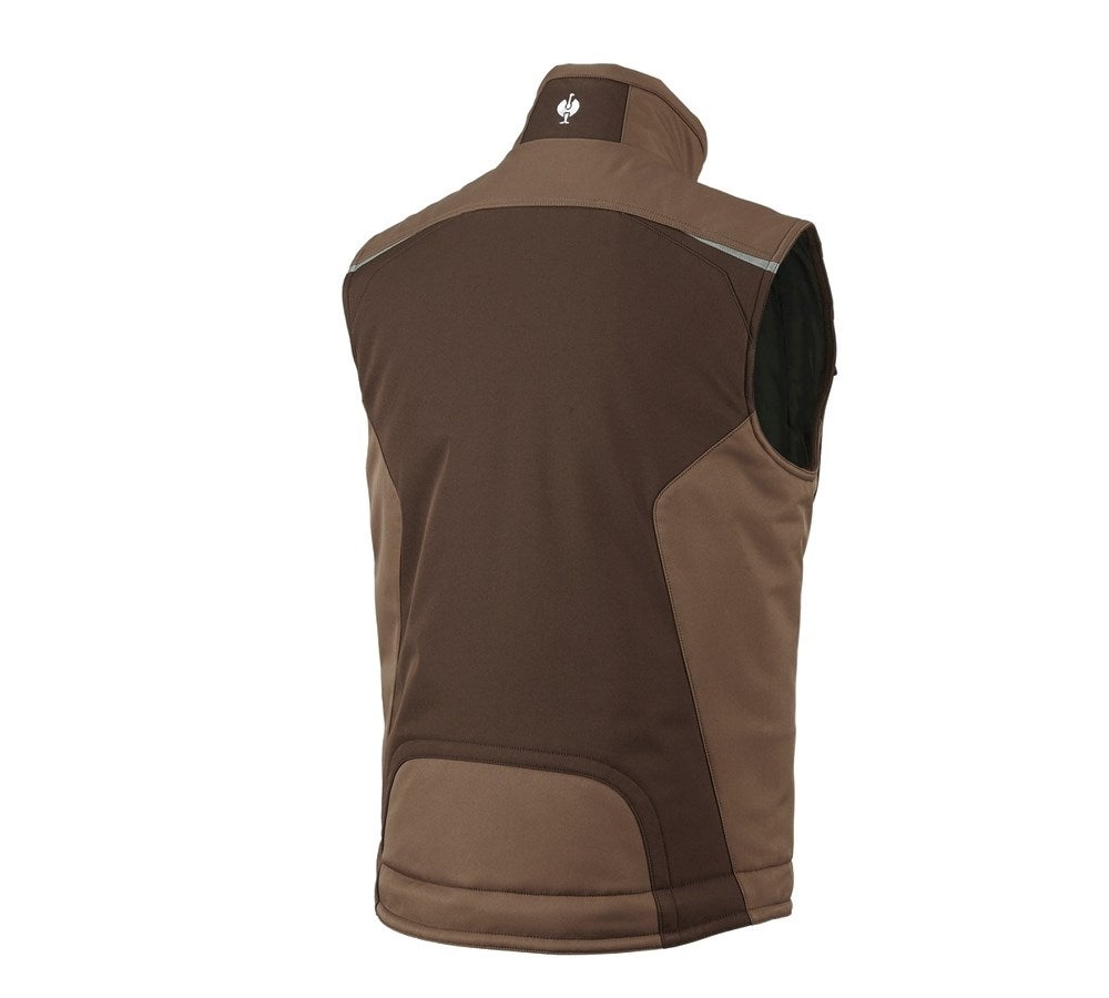 Secondary image Softshell bodywarmer e.s.motion chestnut/hazelnut