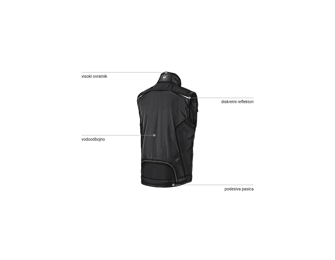 Additional image 2 Softshell prsluk e.s.motion crna