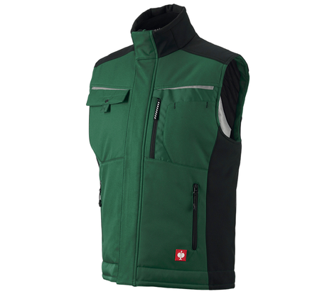 Primary image Softshell bodywarmer e.s.motion green/black