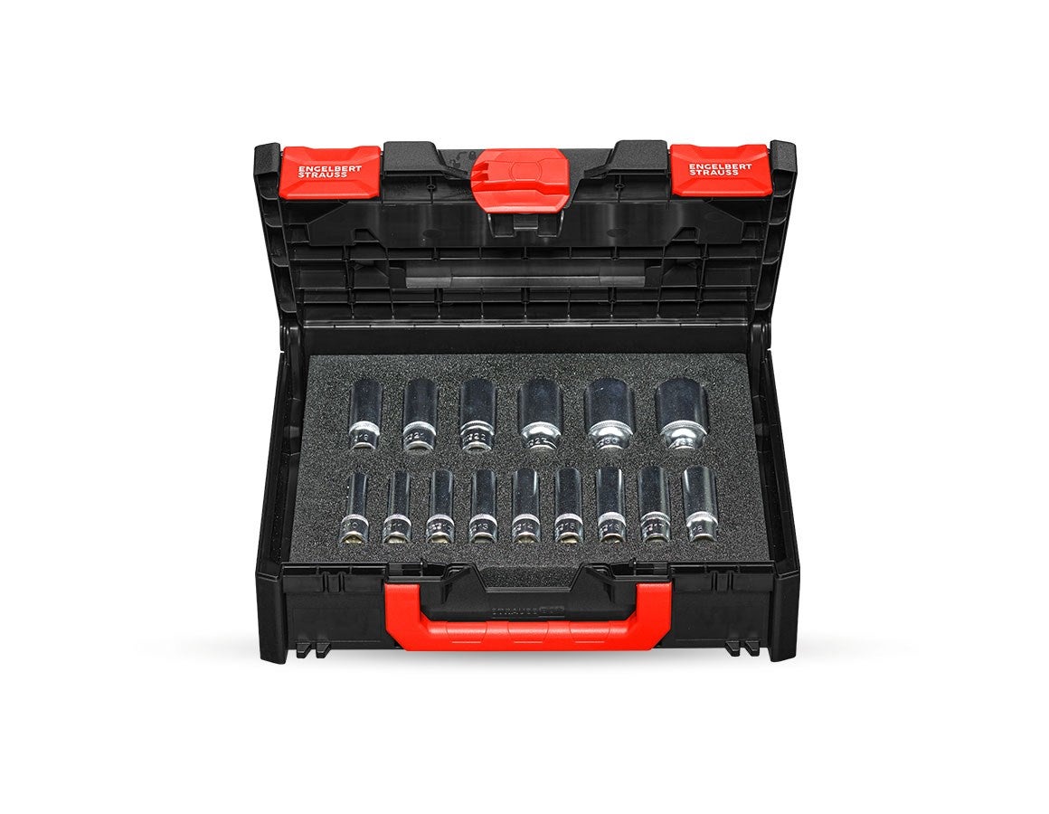 Primary image Socket wrench set 1/2" long in STRAUSSbox 118 midi undefined