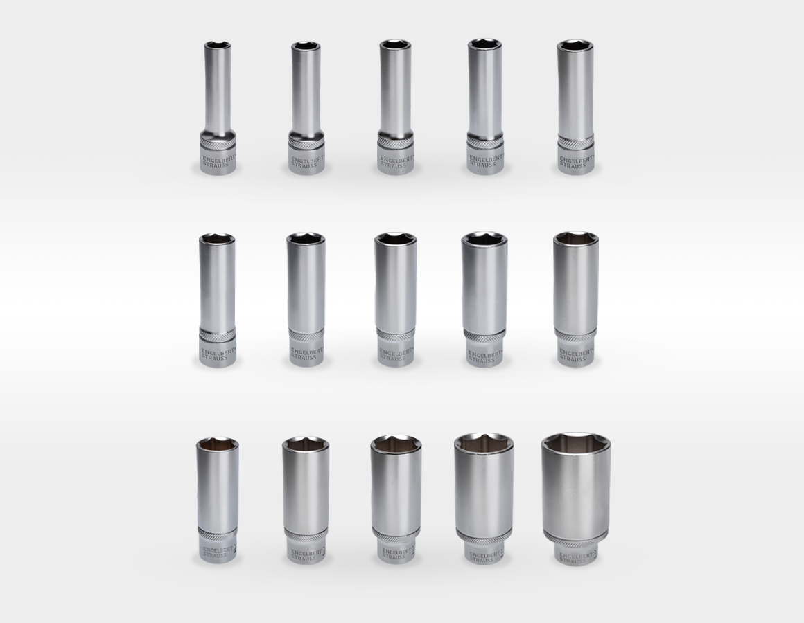 Additional image 1 Socket wrench set 1/2" long in STRAUSSbox 118 midi undefined
