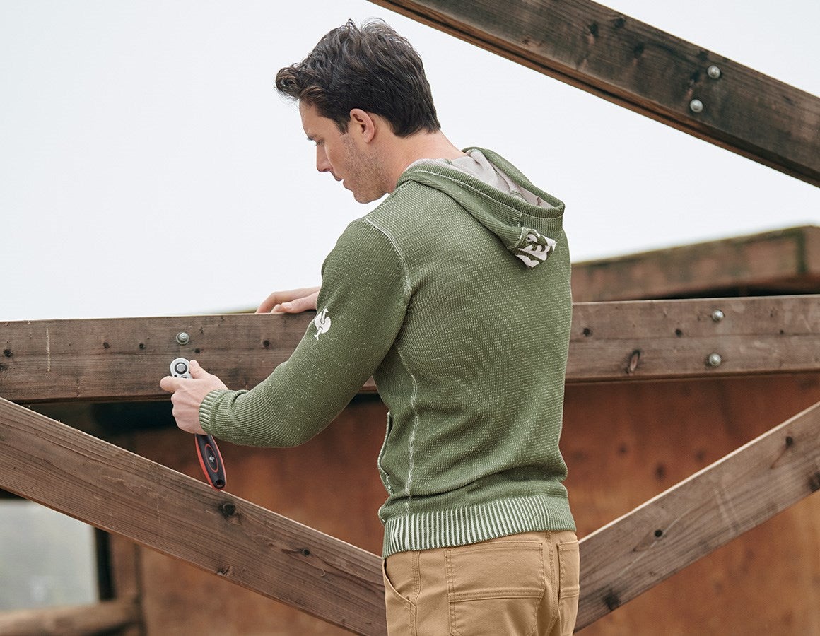 Additional image 2 Knitted hoody e.s.iconic mountaingreen