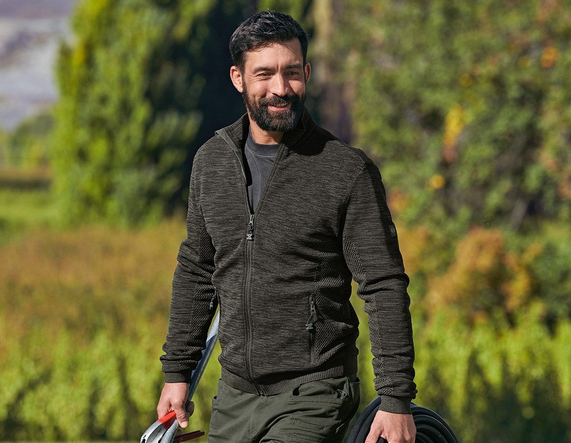 Main action image Knitted jacket e.s.motion ten disguisegreen