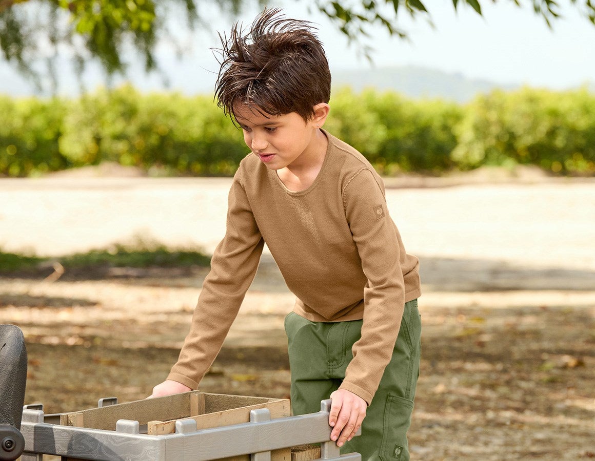 Additional image 3 Knitted pullover e.s.iconic, children's almondbrown