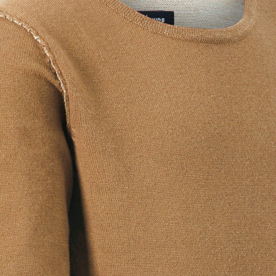 Detailed image Knitted pullover e.s.iconic, children's almondbrown