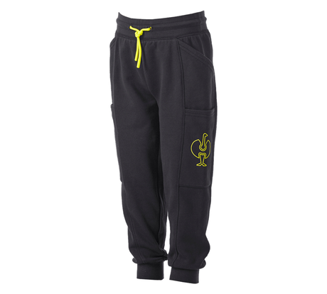 Primary image Sweat pants light e.s.trail, children's black/acid yellow