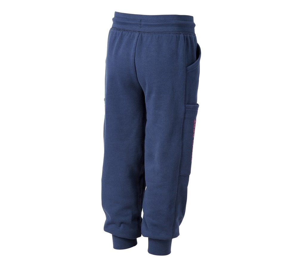 Secondary image Sweat pants light e.s.trail, children's deepblue/tarapink