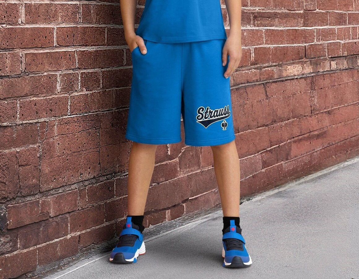 Main action image Sweat shorts e.s.e:pic, children's gentianblue/graphite
