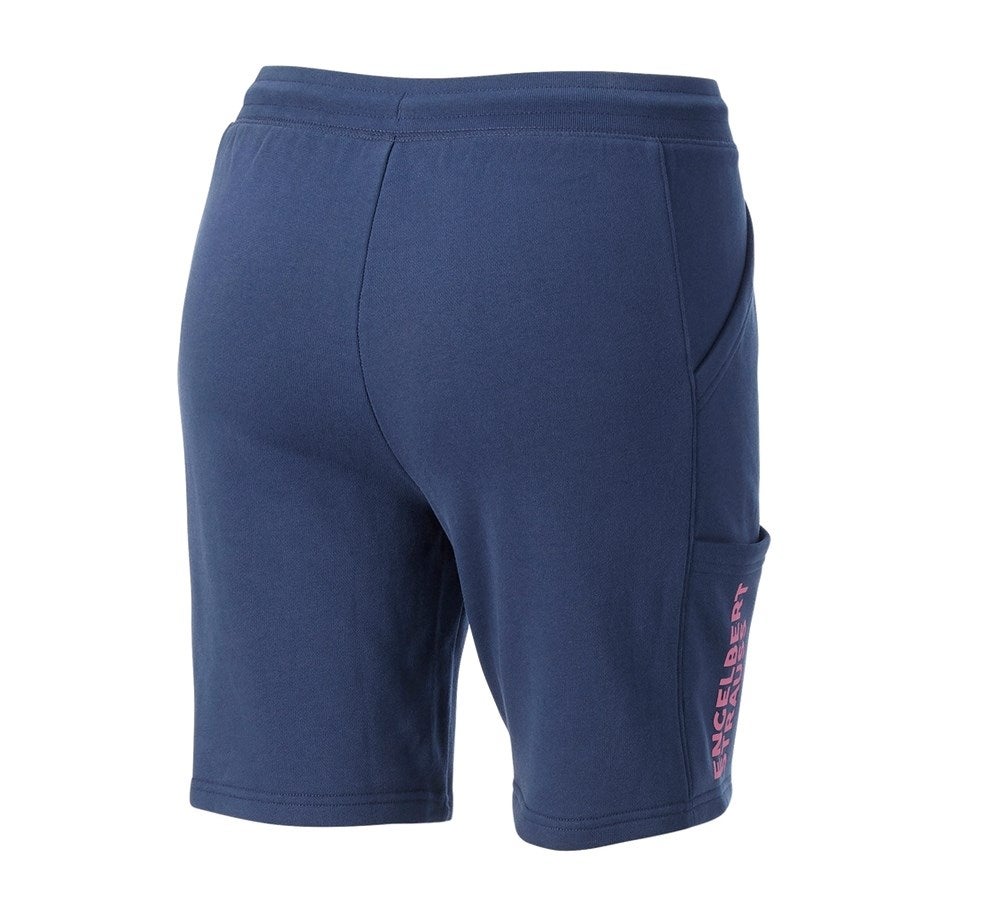Secondary image Sweat short light e.s.trail, ladies' deepblue/tarapink