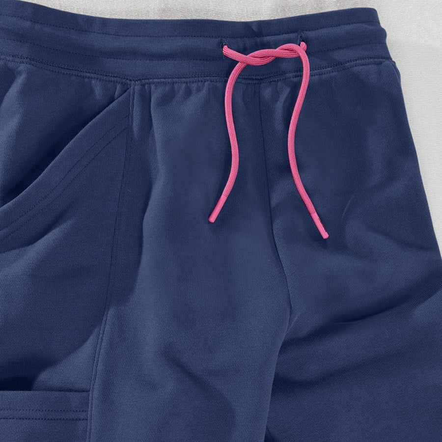 Detailed image Sweat short light e.s.trail, ladies' deepblue/tarapink