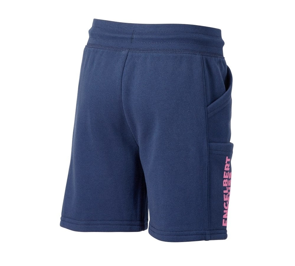 Secondary image Sweat short light e.s.trail, children's deepblue/tarapink