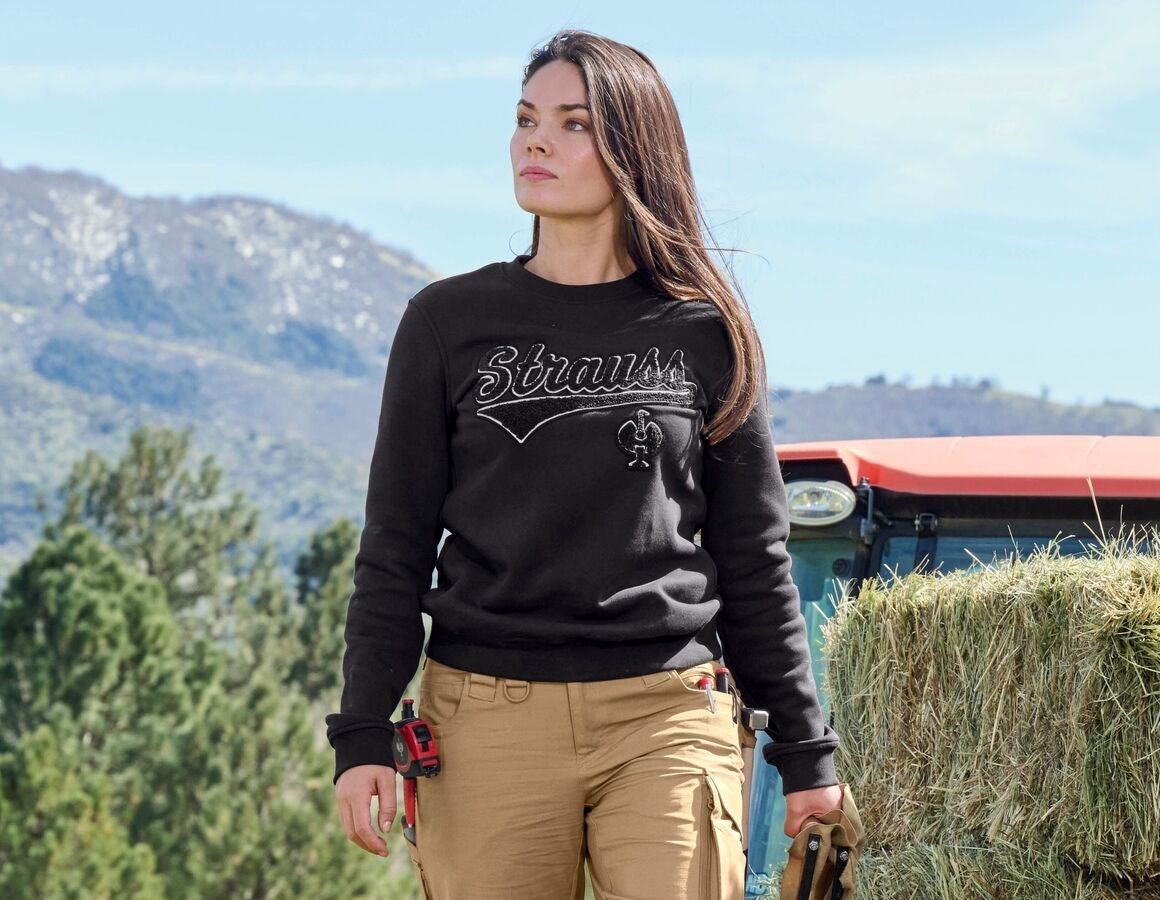 Main action image Sweatshirt e.s.e:pic, ladies' black