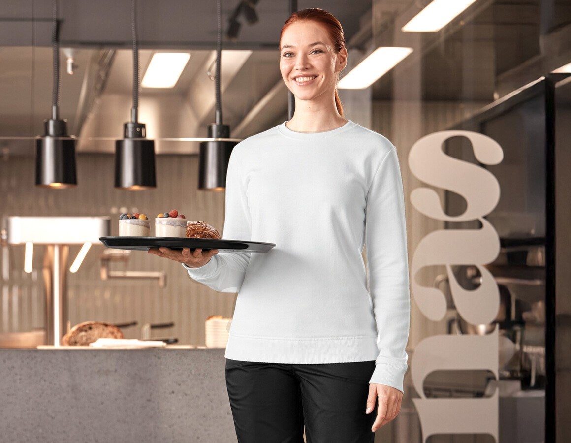 Main action image Sweatshirt e.s.industry, ladies' white