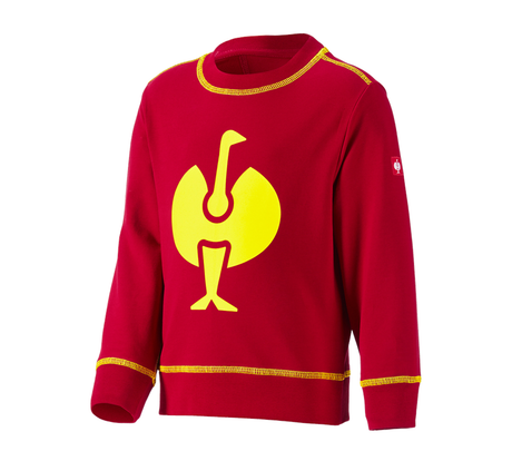 Primary image Sweatshirt e.s.motion 2020, children's fiery red/high-vis yellow