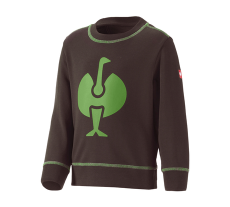Primary image Sweatshirt e.s.motion 2020, children's chestnut/seagreen