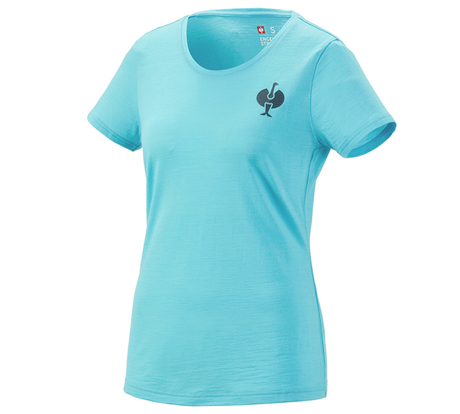 Primary image T-Shirt Merino e.s.trail, ladies' lapisturquoise/anthracite