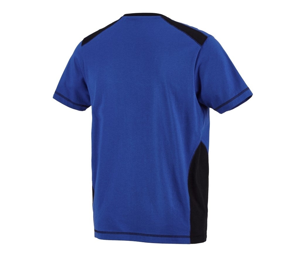 Secondary image T-shirt cotton e.s.active royalblue/black